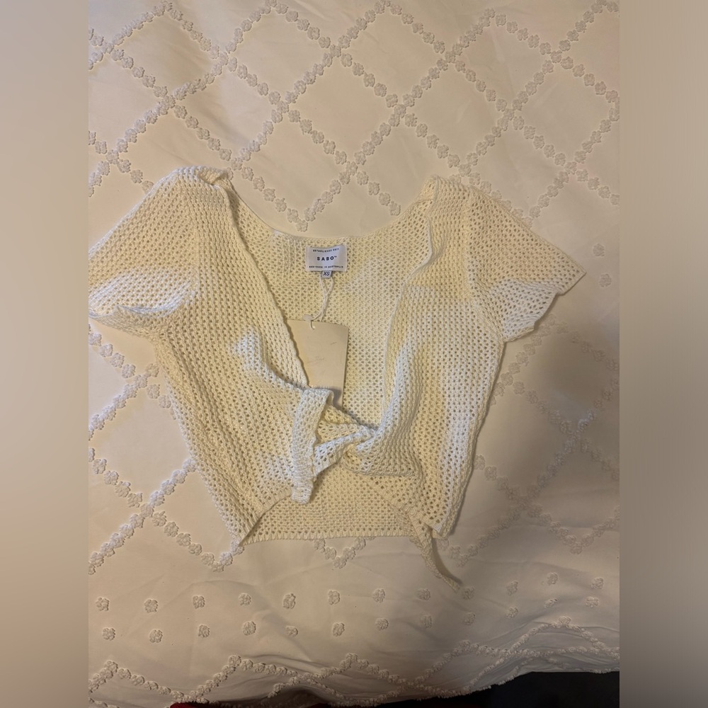 Saboskirt knit top, size extra small